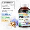 BIO KRAUTER Inulin Powder from Chicory Root in Capsules 1200 mg per Serving 100 Count - Vegan & Pure Inulin Prebiotic Fiber for Gut & Digestive Support - No Fillers, Non-GMO - 16 Days of Supply view 3