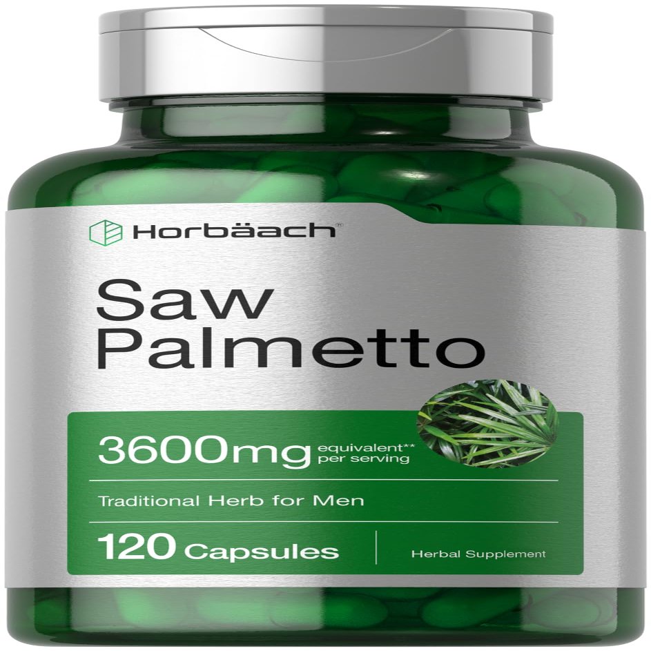 Horbach Saw Palmetto Extract | 120 Capsules | Non-GMO and Gluten Free Formula | from Saw Palmetto Berries