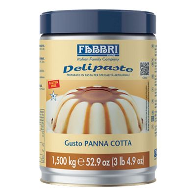 Fabbri Delipaste Panna Cotta, Flavoring Compound for Gelato, Ice Cream, Soft Serve, Pastry and Confectionary - 1 Tin of 3.3 lb