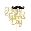 Happy Father's Day Cake Topper, Happy Dada's Day Cake Topper, Fathers Day Topper, Mustache Topper view 1