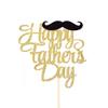 Happy Father's Day Cake Topper, Happy Dada's Day Cake Topper, Fathers Day Topper, Mustache Topper view 2