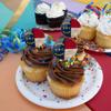 Rustic North Carolina State Flag Distressed USA Cupcake Picks Toppers Decoration Set of 6 view 4