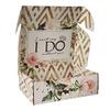 Bridesmaid Proposal Box Empty | Gold and Floral Design |"I Can't Say 'I Do' Without You" Message Inside | Maid of Honor Proposal Box (4 Boxes (Empty)) view 2