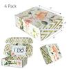 Bridesmaid Proposal Box Empty | Gold and Floral Design |"I Can't Say 'I Do' Without You" Message Inside | Maid of Honor Proposal Box (4 Boxes (Empty)) view 3