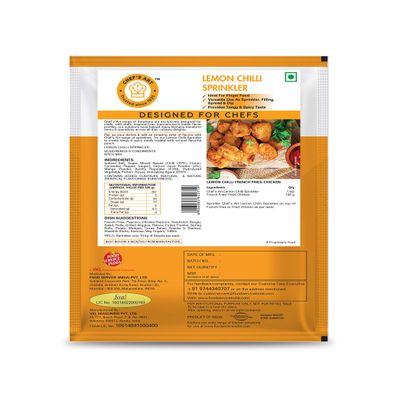 Chef's Art Lemon Chilli Sprinkler, -500 gm