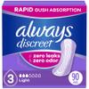 Always Discreet Adult Incontinence Pads for Women, Light Absorbency, Regular Length, Postpartum Pads, 30 Count (3 Packs of 30) view 1