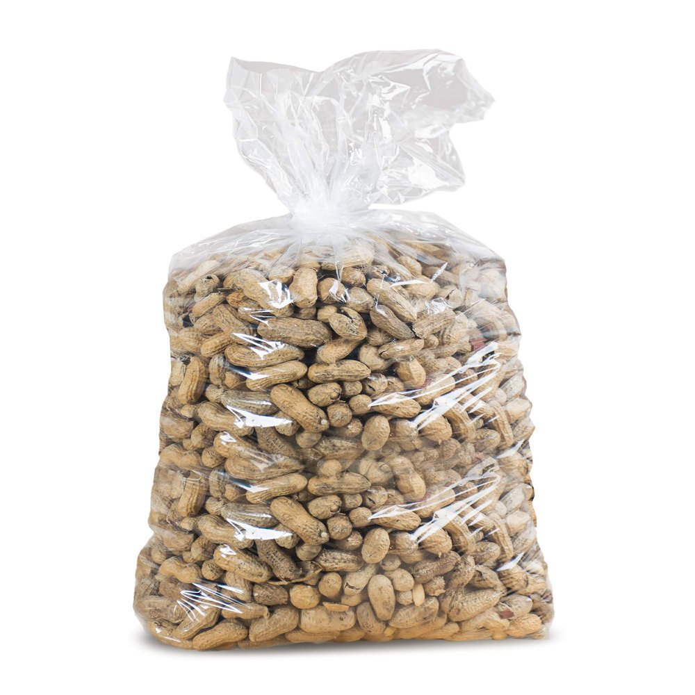 APQ Clear Gusseted Poly Bags, 8 x 4 x 20 Inch. Pack of 1000 Gusseted Plastic Bags 1 Mil Thick for Favors with Open Top