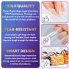 APQ Clear Gusseted Poly Bags, 8 x 4 x 20 Inch. Pack of 1000 Gusseted Plastic Bags 1 Mil Thick for Favors with Open Top view 3