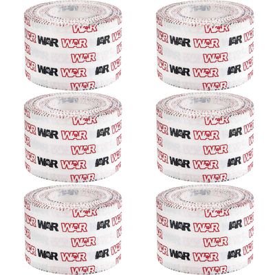 WAR Tape EZ Rip Premium Athletic Medical Sports Tape | No Sticky Residue | 30 ft Rolls | Best for Athletes & Trainers | Ideal for Fingers, Ankles, Wrists, and Equipment | 1.5 Inch (Pack of 6)