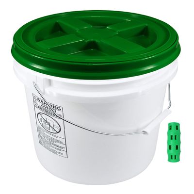 100 mil Extra Heavy Duty 20 Liter (5.28 Gallon) Bucket with Gamma Seal Lid (Green)