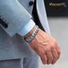 MagnetRX Ultra Strength Magnetic Bracelet - Effective Stainless Steel Magnetic Bracelets for Men - Adjustable Bracelet Length with Sizing Tool for Perfect Fit (Silver) view 2