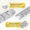 MagnetRX Ultra Strength Magnetic Bracelet - Effective Stainless Steel Magnetic Bracelets for Men - Adjustable Bracelet Length with Sizing Tool for Perfect Fit (Silver) view 4