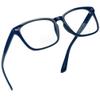 LifeArt Bifocal Reading Glasses with Round Lenses, Blue Light Blocking Glasses, Gaming Glasses, TV Glasses for Women Men, Anti Glare(Navy, +0.00/+1.00 Magnification) view 1