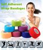 12 Pack 1" x 5 Yards Self Adhesive Elastic Bandage Wrap Stretch Self-Adherent Tape for First Aid,Sports, Wrist, Ankle (10 Colors) view 2