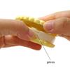 Honbay Cookie Shaped Contact Lens Case Travel Contact Lens Box with Mirror (Yellow) view 3