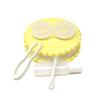 Honbay Cookie Shaped Contact Lens Case Travel Contact Lens Box with Mirror (Yellow) view 4