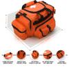 ASA TECHMED First Aid Responder EMS Emergency Medical Trauma Bag Deluxe, Orange view 2