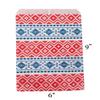 100 Bags Flat Plain Paper or Patterned Bags - for Sales Merchandise/Candy/Cookies/Party Favors/Pens/Gifts - N'icePackaging - (6" x 9", Tribal Print) view 2