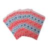 100 Bags Flat Plain Paper or Patterned Bags - for Sales Merchandise/Candy/Cookies/Party Favors/Pens/Gifts - N'icePackaging - (6" x 9", Tribal Print) view 3