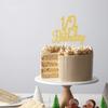 1/2 Birthday Cake Topper Double Sided Gold Glitter 6 Months Half Birthday Baby Shower First Birthday Party Decorations view 3