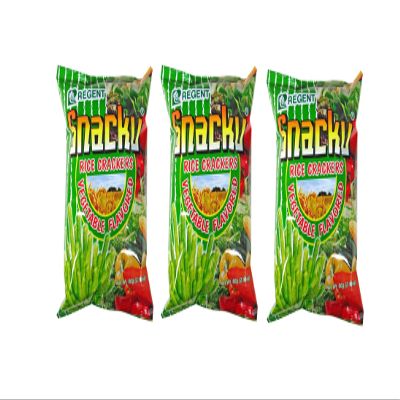 Regent Snacks (Snacku Rice Crackers (Vegetable), 3 Pack)
