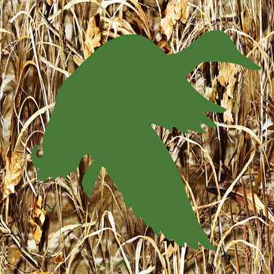 1/2 Sheet - Green Duck Hunting Camo Birthday - D22169-2D Edible Cake/Cupcake Party Topper - D22169