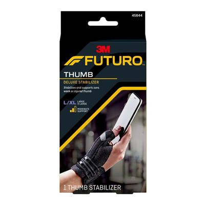 3M Health Care MMM 45844EN Future Deluxe Thumb Stabilizer, Large/X-Large, Black (Pack of 12)
