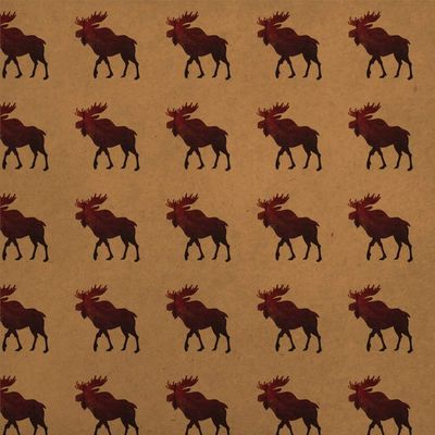 GRAPHICS & MORE Moose Red Forest Premium Kraft Roll Gift Wrap Wrapping Paper