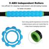 YANSYI 9-Roller Deep Tissue Massage Stick - Professional Muscle Recovery for Leg & Back Pain Relief, Portable Physical Therapy Tool for Athletes, (Blue 2) view 3