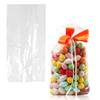 APQ Supply Clear Gusseted Poly Bags, 4 x 2 x 12 Inches. Pack of 1000 Side Gusseted Plastic Bags with Open Top. Crystal Clear Baggies for Treats. Tear-Resistant 2 Mil Polyethylene Flat Bottom Bag view 1