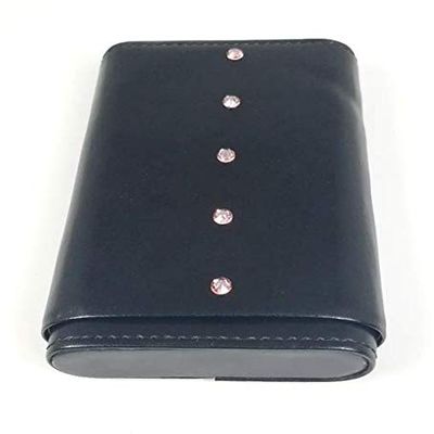 Aficionada Style 5 Cigar Leather Case - Light Rose