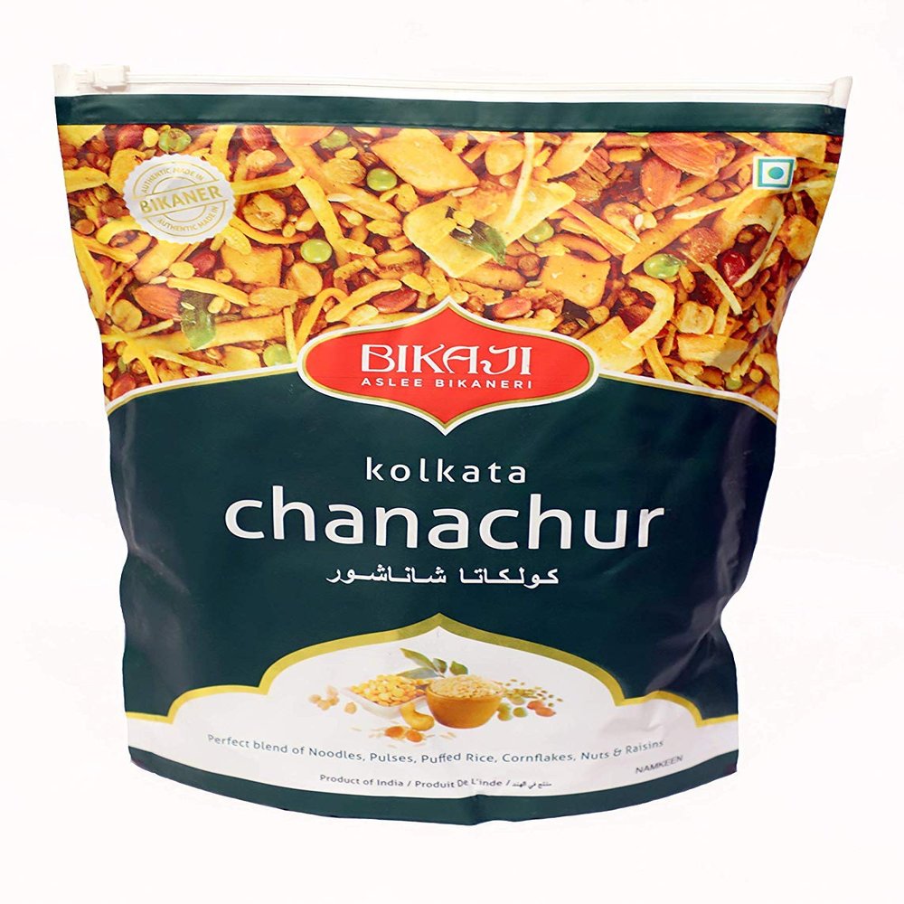Bikaji Aslee Bikaneri Kolkata Chanachur - Namkeen Mixtures Snack - 400g (Pack of 2)