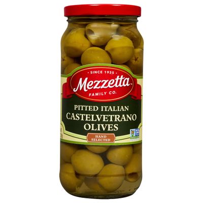 Mezzetta Pitted Castelvetrano Italian Green Olives, 8 oz