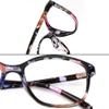VisionGlobal Blue Light Blocking Computer Glasses, Reading Glasses for Men/Women, Stylish Square Frame, Anti Glare (Flower, No Magnification) view 4