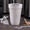 Dart Disposable Insulated Drinking Cup White Styrofoam 16 oz. 25 Ct 16J16 view 4