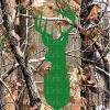 1/2 Sheet - Green Deer Head Camo Birthday - D22161 - 2D Edible Cake/Cupcake Party Topper - D22161 view 1