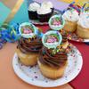 Cute Unicorn Pig with Rainbow Cupcake Picks Toppers Decoration Set of 6 view 4