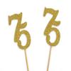 Darling Souvenir, Glitter Custom Day Number Cupcake Toppers, Birthday/Retirement Party Dessert Decorations - Pack of 40 view 4