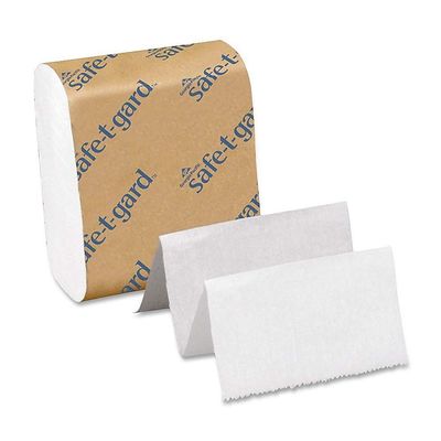 Georgia-Pacific Safe-T-Gard Interfolded Tissue, 4" x 10", White, 200 Sheets Per Pack, Case of 40 Packs