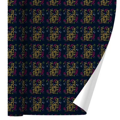 GRAPHICS & MORE Happy New Year Gift Wrap Wrapping Paper Rolls