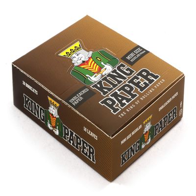 aLeda King Paper Regular Mini 1 1/4 Size 44mm x 20 Booklets - Unbleached