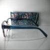 Foster Grant Misha Blue Multicolor Flower Reading Glasses w/Case +2.50 view 3