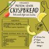 Correct Title: Amisa Organic Gluten-Free Protein Lentil Crispbread, 100g - Yeast Free & Low Carb - Plant-Based Protein - The Perfect Vegan Snack view 2