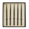 Alphax 905370 Confectionery Toothpicks, Black, 5.0 x 0.2 inches (12.7 x 0.5 cm), Striped Ebony, 5 Pieces, Black Box view 1