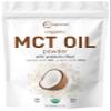 Micro Ingredients Organic MCT Oil Powder with Prebiotic Fiber,1 Pound (16 Ounce) | C8 MCT Oil for Coffee Creamer | No GMOs, Keto Diet, Vegan view 1