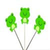 12 Count - FROG CUPCAKE TOPPERS, Frog Birthday Party, Frog Baby Shower, Frog Party Supplies, Frog Cake Toppers view 1
