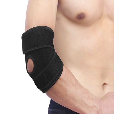 1 PC Adjustable Compression Recovery Elbow Brace Support Anti-Slip Fitness Sports Protection Gear Elbow Pad Guard for Sprain, Pain Relief, Tendonitis, Tennis&Golf Elbow Treatment
