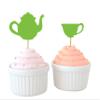 Darling Souvenir Bridal Shower Tea Party Cupcake Topper Birthday Dessert Decorations Tea Kettle Cup Cupcake Toppers - Pack Of 40 view 1