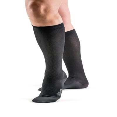 Womens Microfiber Diamond Trouser Sock Allegro 15-20mmHg Compression Support, Comfortable Support Garments for Women