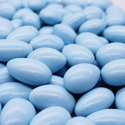 Smarty Stop Jordan Almonds Candy Pastel Candy-Coated Almonds, Edible Confectionery Snack (Blue - Pastel Colors, 2 Pound (Pack of 1))